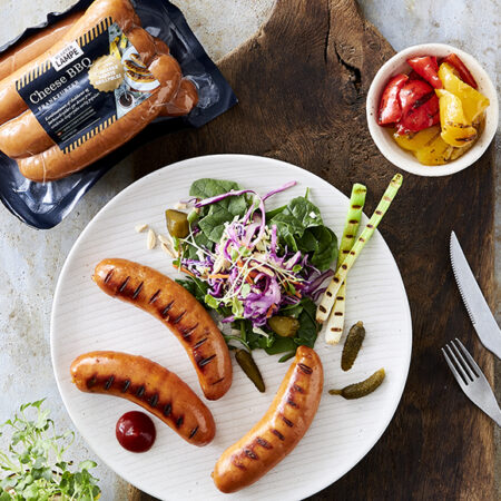 Cheese barbecue grillepølser