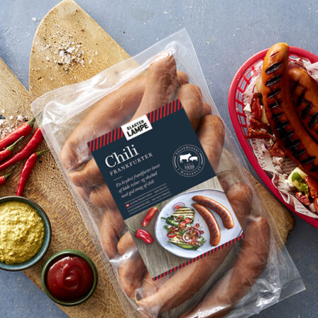 Chili frankfurter grillpølse