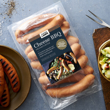 Cheese barbecue frankfurter