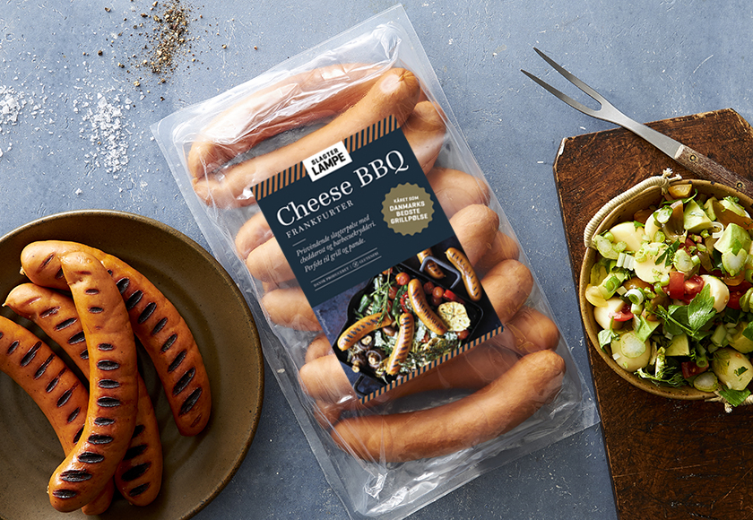 Cheese barbecue frankfurter