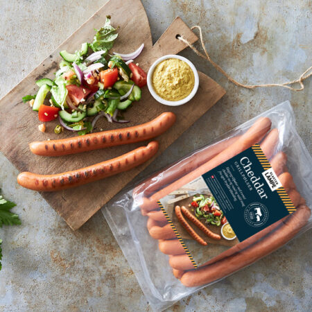 Cheddar grillpølse