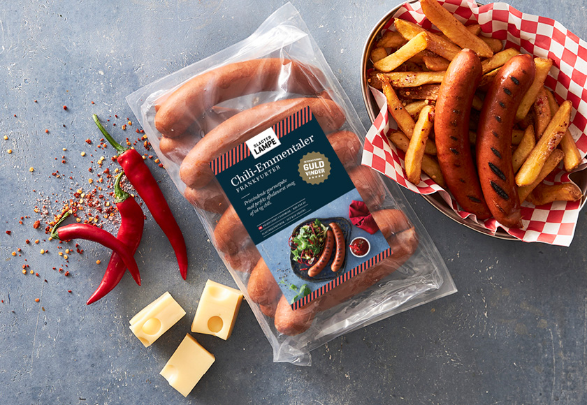 Chili-Emmentaler frankfurter